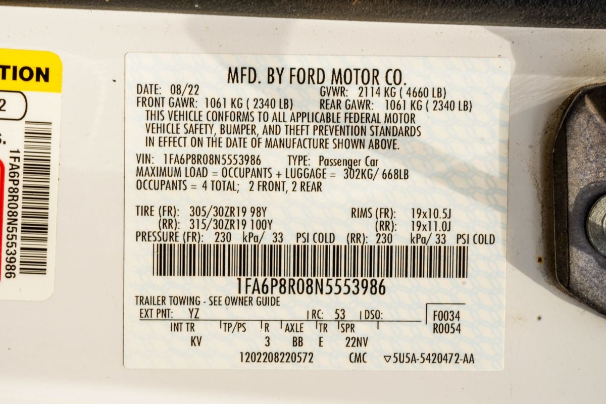 2022 Ford Mustang Mach 1