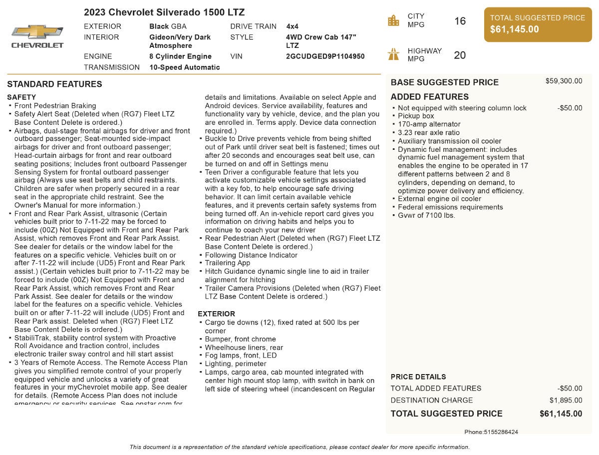 2023 Chevrolet Silverado 1500 LTZ