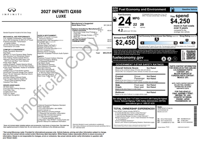2027 INFINITI QX60 LUXE