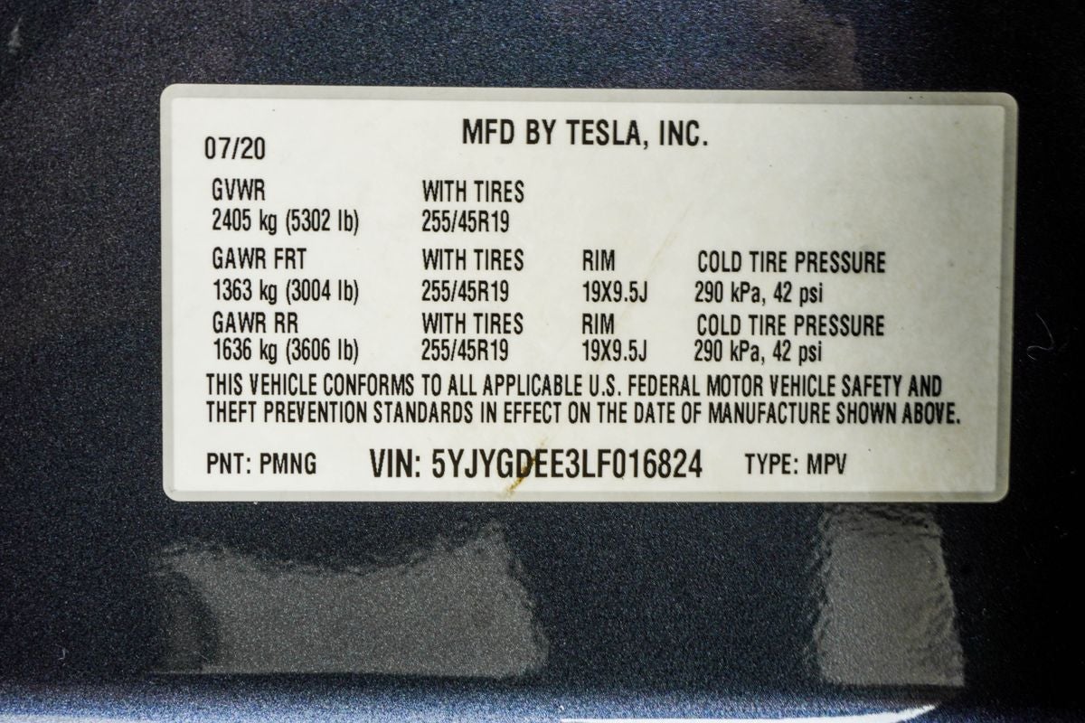 2020 Tesla Model Y Long Range
