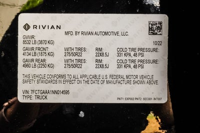 2022 Rivian R1T Adventure