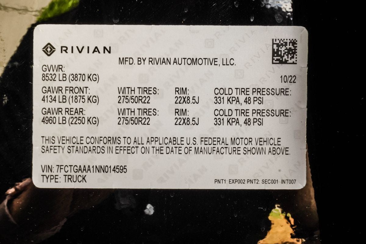 2022 Rivian R1T Adventure