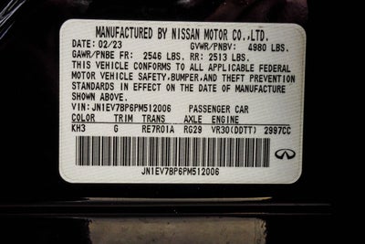 2023 INFINITI Q50 LUXE