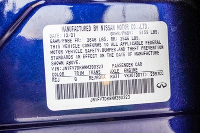 2022 INFINITI Q50 Red Sport 400