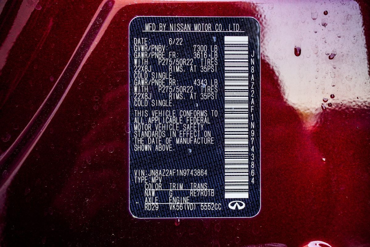 2022 INFINITI QX80 Premium Select