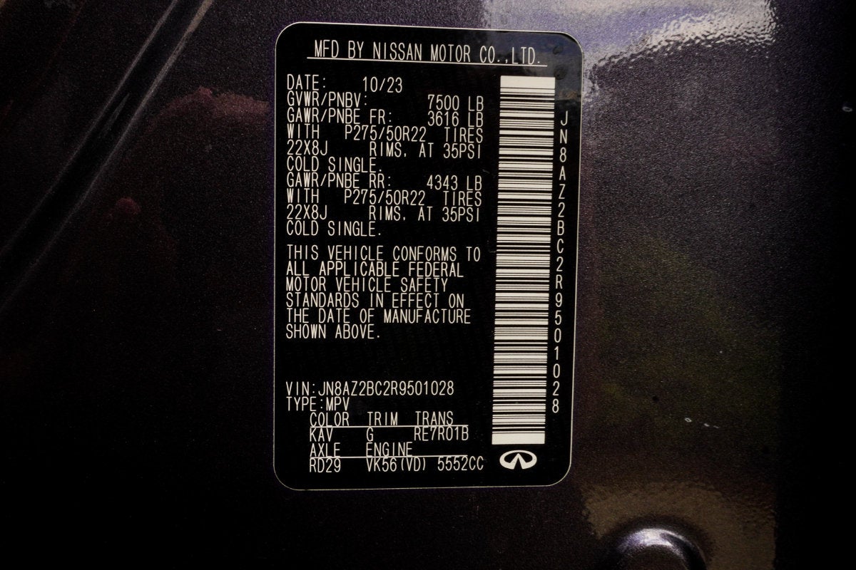 2024 INFINITI QX80 Sensory