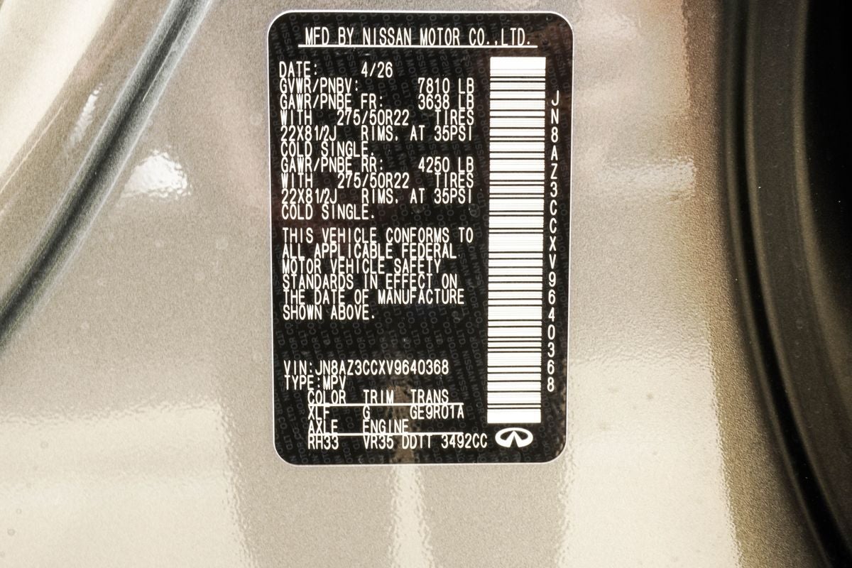 2027 INFINITI QX80 AUTOGRAPH