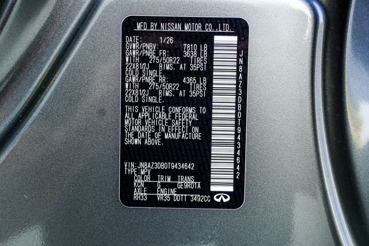 2026 INFINITI QX80 SPORT