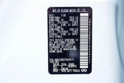 2026 INFINITI QX80 SPORT