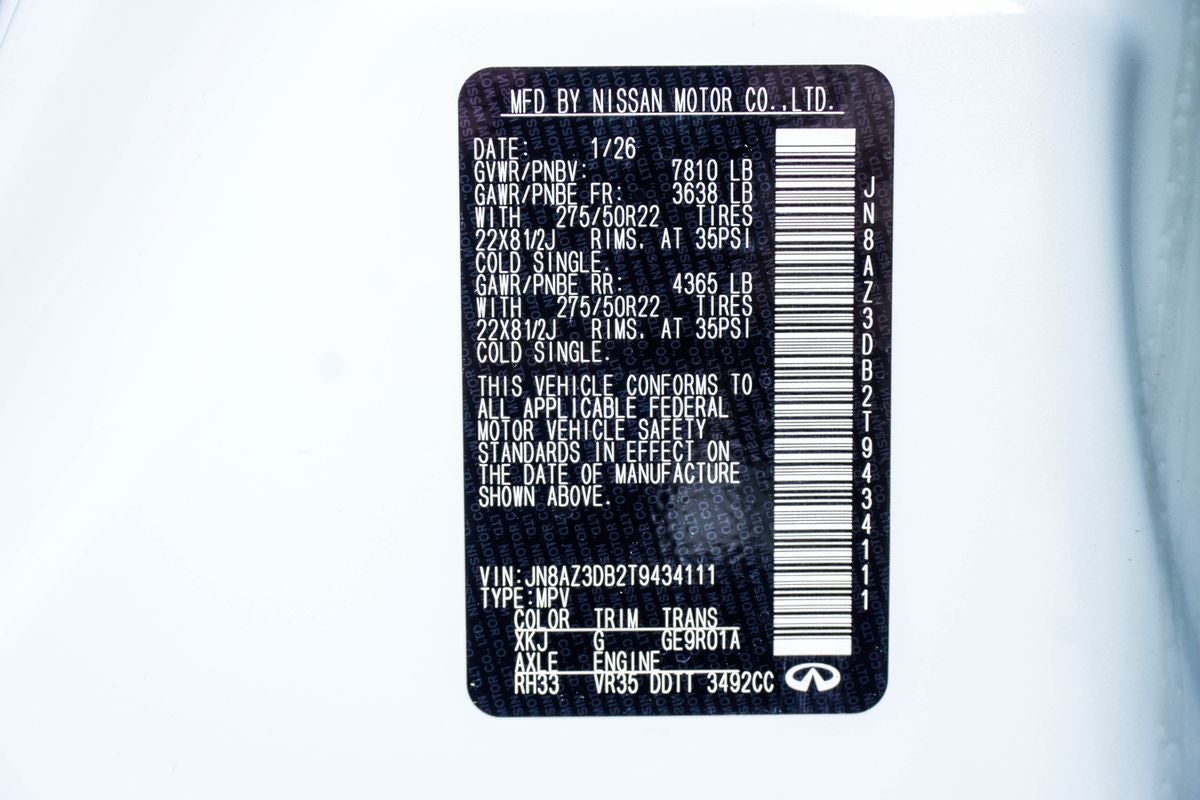 2026 INFINITI QX80 SPORT