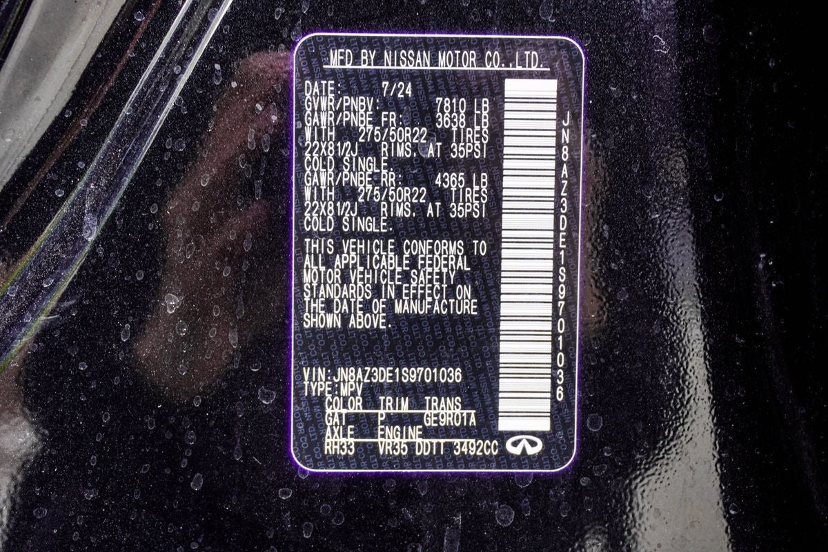 2025 INFINITI QX80 SENSORY