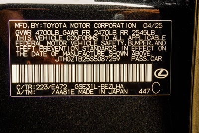 2025 Lexus IS 350 F SPORT