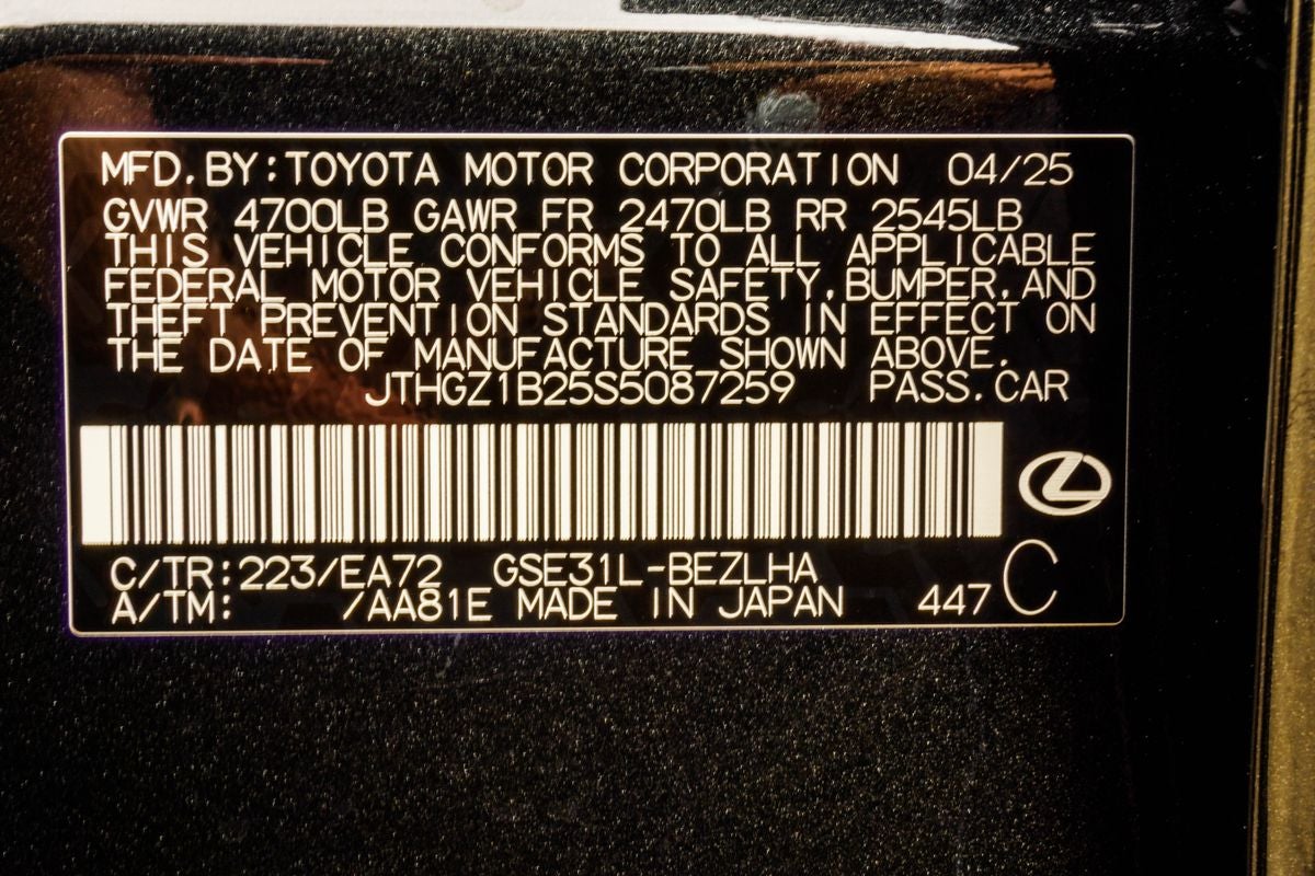 2025 Lexus IS 350 F SPORT