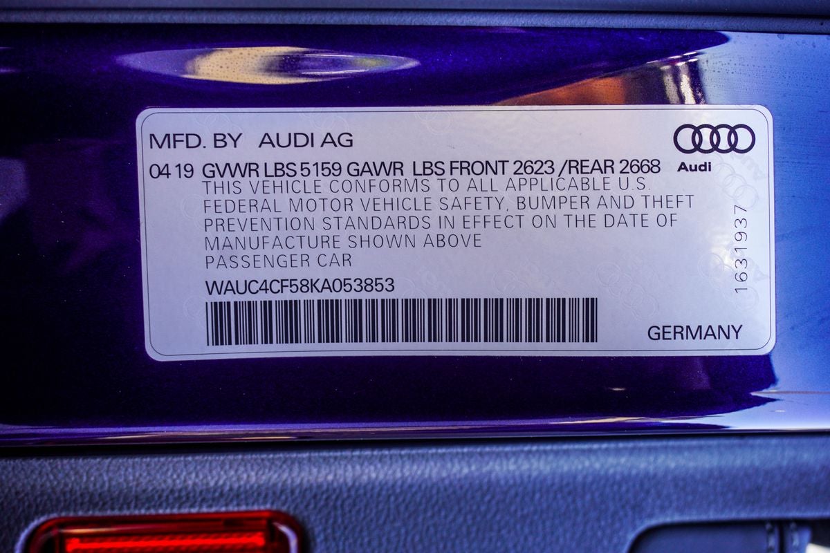 2019 Audi S5 Sportback Prestige quattro