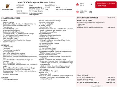 2023 Porsche Cayenne Platinum Edition