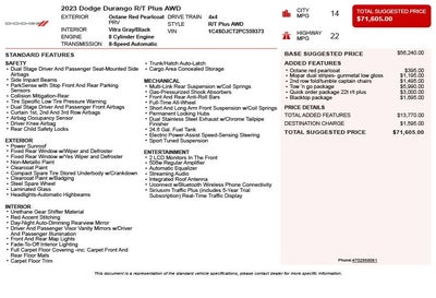 2023 Dodge Durango R/T Plus