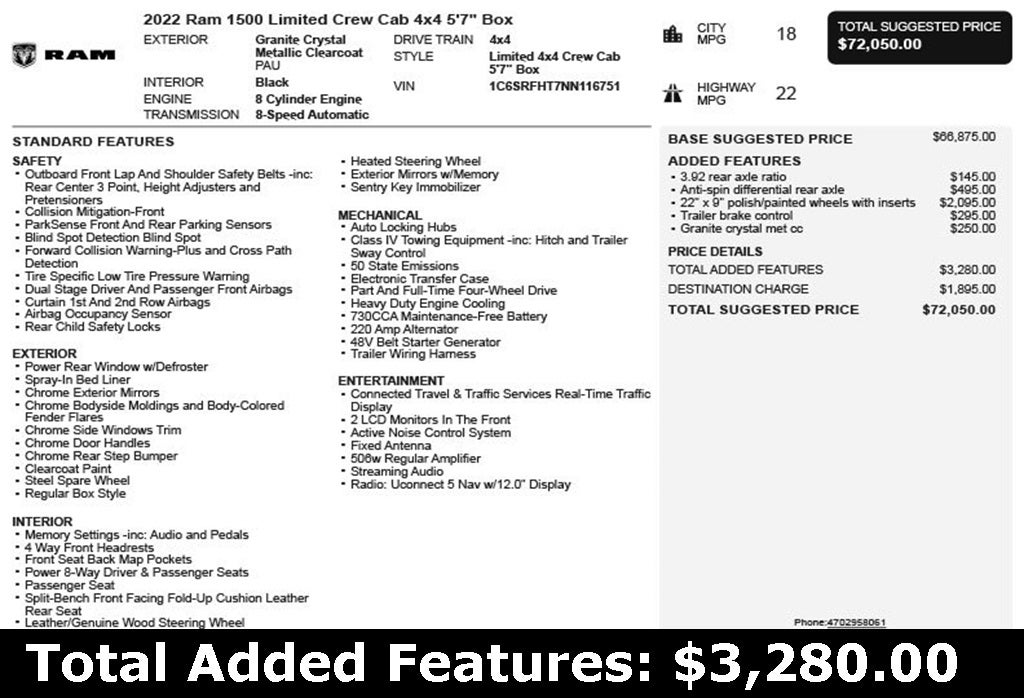 2022 RAM 1500 Limited