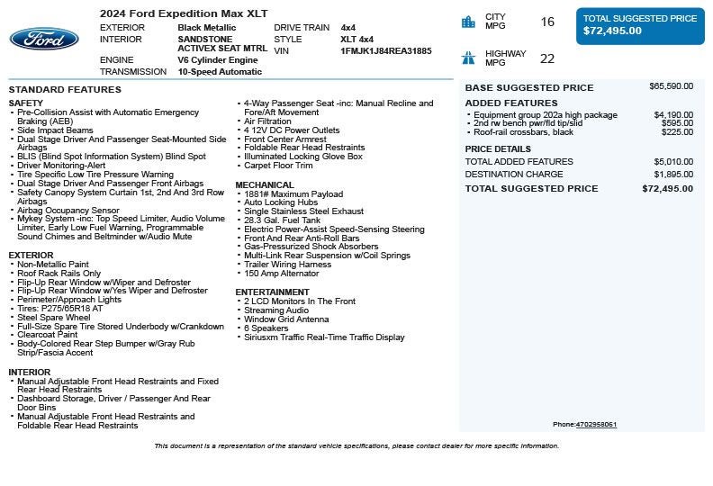 2024 Ford Expedition Max XLT