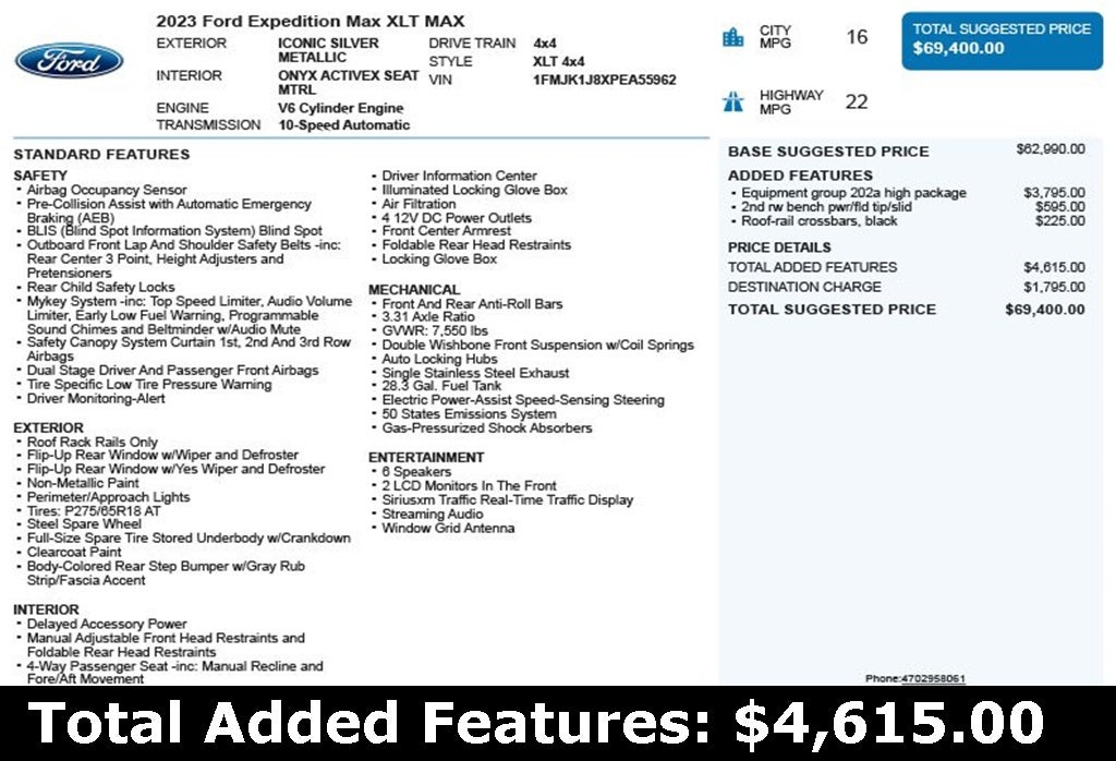 2023 Ford Expedition Max XLT