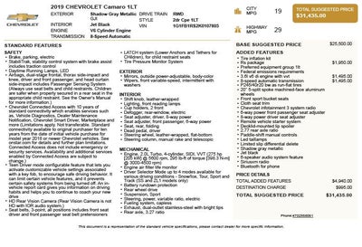 2019 Chevrolet Camaro 1LT