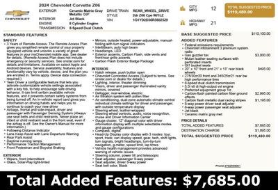 2024 Chevrolet Corvette Z06 1LZ