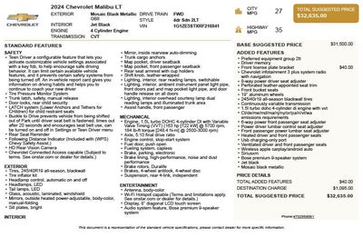 2024 Chevrolet Malibu LT 2LT
