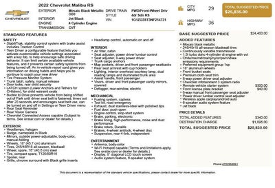 2022 Chevrolet Malibu RS