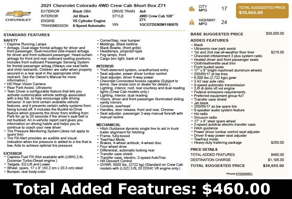 2021 Chevrolet Colorado Z71