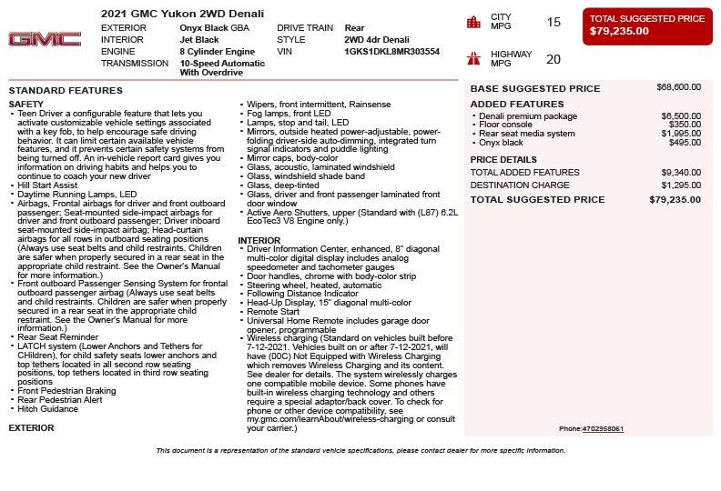 2021 GMC Yukon Denali