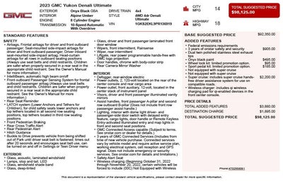 2023 GMC Yukon Denali Ultimate