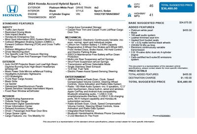 2024 Honda Accord Hybrid Sport-L