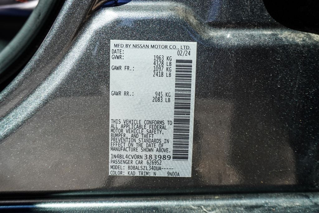 2024 Nissan Altima 2.5 SR