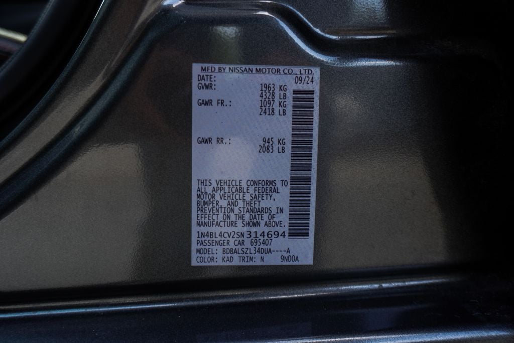 2025 Nissan Altima 2.5 SR