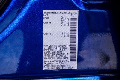 2025 Nissan Altima 2.5 SV