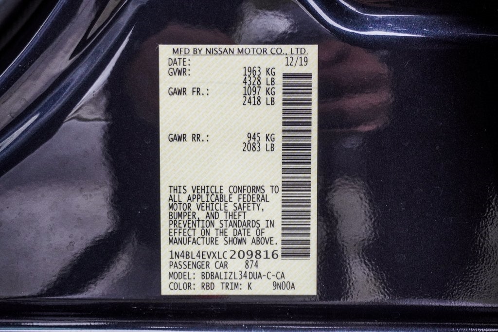 2020 Nissan Altima 2.5 SL