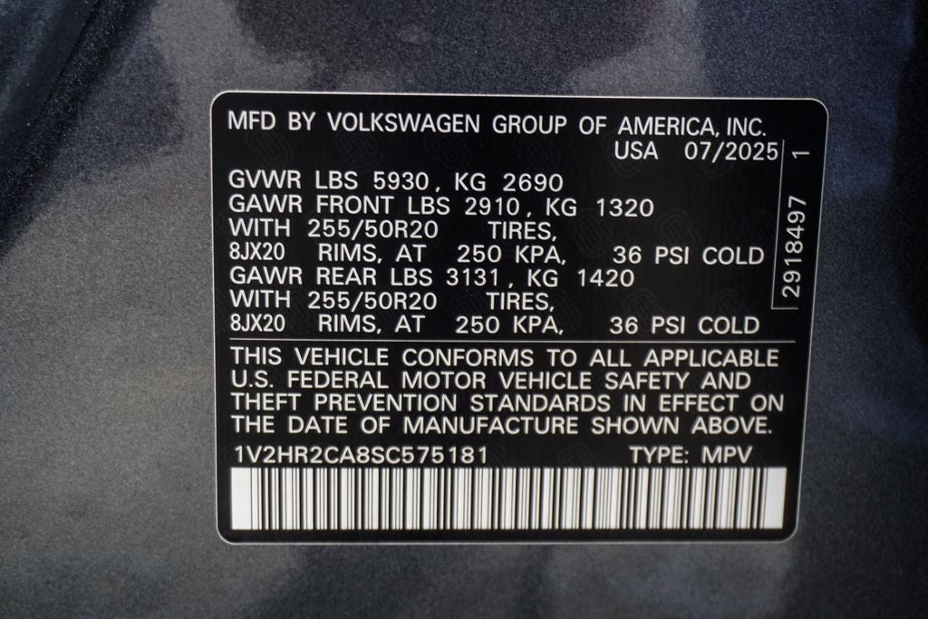 2025 Volkswagen Atlas 2.0T SE w/Technology
