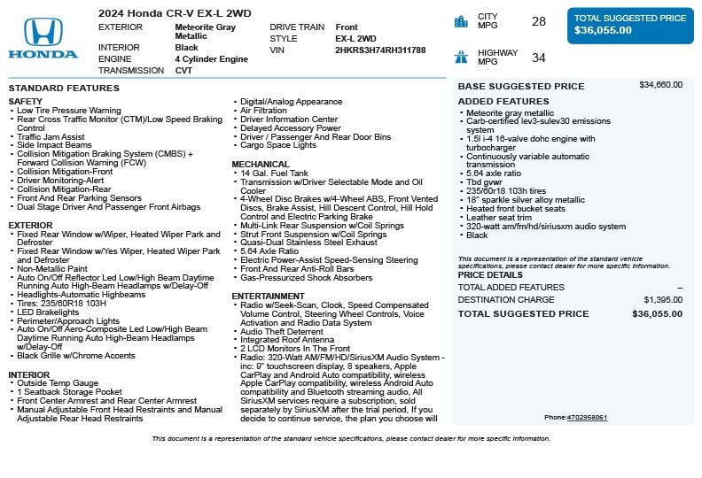 2024 Honda CR-V EX-L