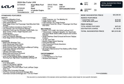 2024 Kia Forte LXS
