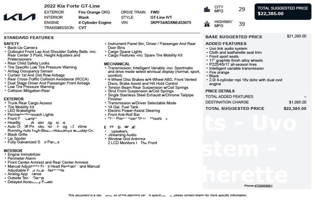 2022 Kia Forte GT-Line