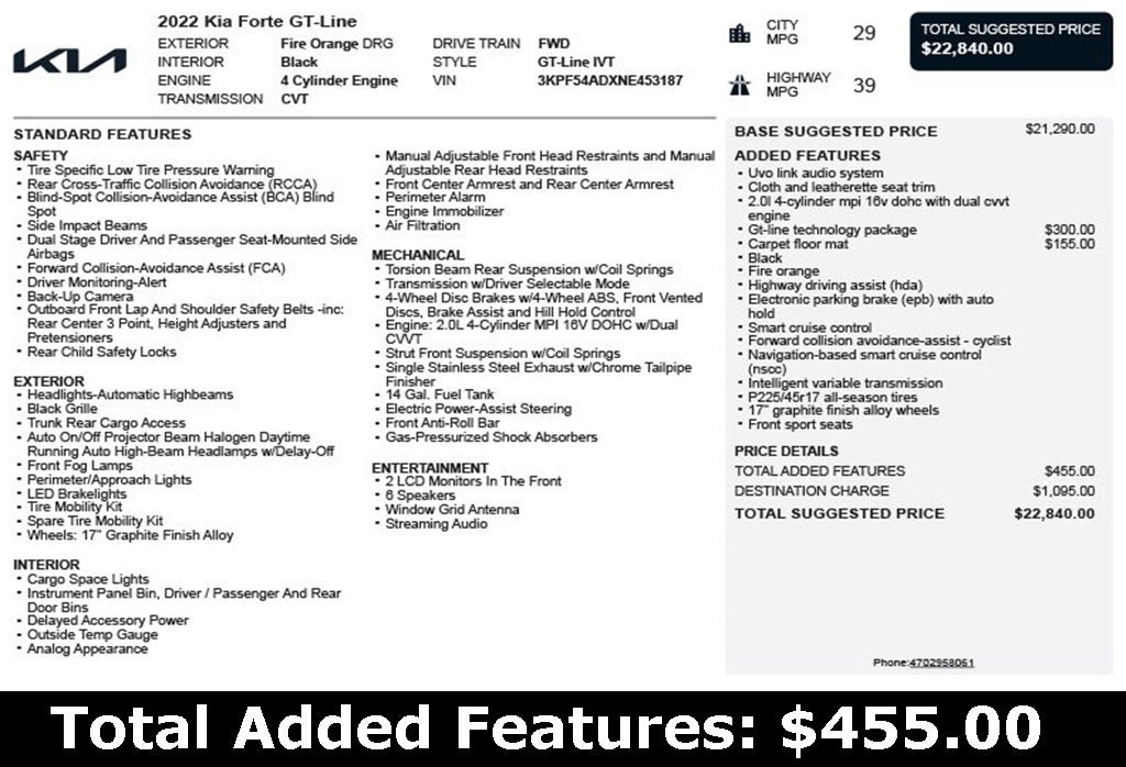 2022 Kia Forte GT-Line