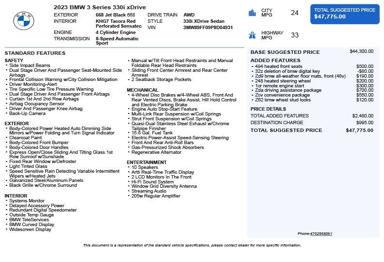 2023 BMW 3 Series 330i xDrive
