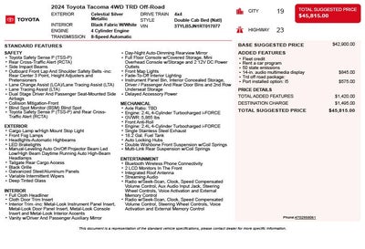 2024 Toyota Tacoma TRD Off-Road