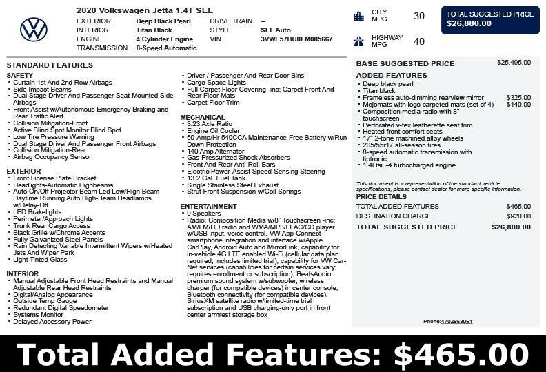 2020 Volkswagen Jetta SEL