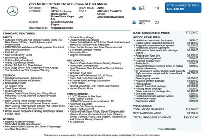 2021 Mercedes-Benz GLE GLE 53 AMG® 4MATIC®