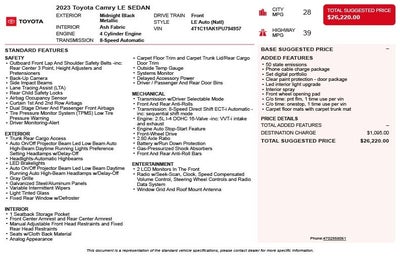 2023 Toyota Camry LE