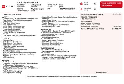 2025 Toyota Camry SE