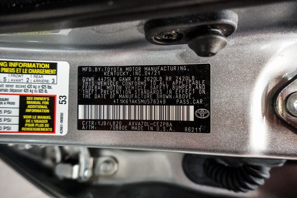 2021 Toyota Camry XSE