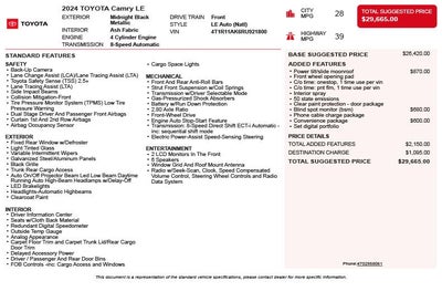 2024 Toyota Camry LE