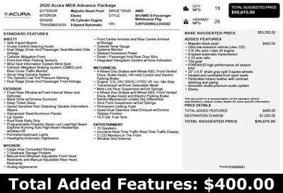 2020 Acura MDX Advance SH-AWD