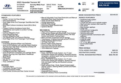2023 Hyundai Tucson SE